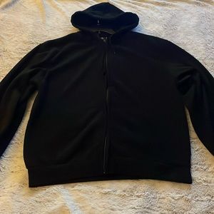 H & L Black Zipper Hoodie XL